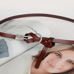 Simple Women's Genuine Leather Knotted Skinny Belt with Skirt Coat Tight Waist Luxury Decoration