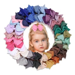 5pcs Cute Grosgrain Ribbon Hair Bows Clips for Girls Cute Hair Clips 30 Colors Hair Bows Barrettes Clips Kids Hair Accessories