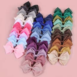 5pcs Cute Grosgrain Ribbon Hair Bows Clips for Girls Cute Hair Clips 30 Colors Hair Bows Barrettes Clips Kids Hair Accessories