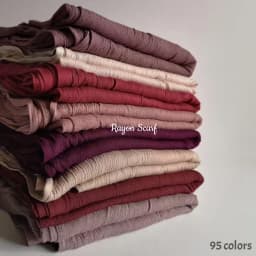 95 Colors Soft Cotton Viscose Scarf Rayon Material Muslim Hijab Mid Eastern Plain Solid Color Headscarf With Tassel