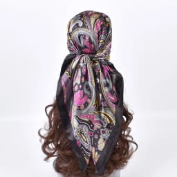 High Quality Silk Scarves Women Square Satin Hijab Scarf Plain Handkerchief Shawls Wraps Head Female Headband Islamic Bandanna