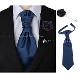 Newest Men's Soild Color Tie Brooch Set Red Ajustable NeckTie Luxury Gemstone Brooch Classic Suit Tuxedo Groom Wedding Accessory