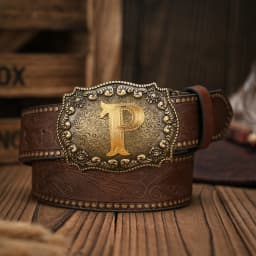 1pc Western Cowboy Style Belt - Suitable for Both Men and Women. Western Buckle PU Embossed Belt. Unique and Retro Design