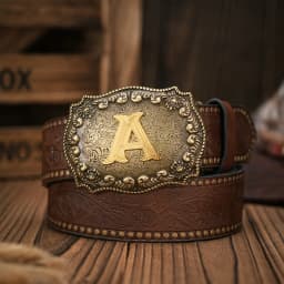 1pc Western Cowboy Style Belt - Suitable for Both Men and Women. Western Buckle PU Embossed Belt. Unique and Retro Design