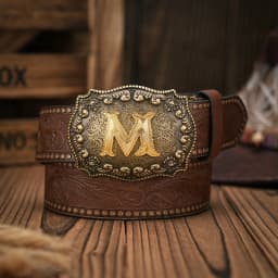 1pc Western Cowboy Style Belt - Suitable for Both Men and Women. Western Buckle PU Embossed Belt. Unique and Retro Design