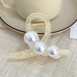 Korea Pearls Cross Hair Claws Crabs For Women Girls Sweet Hair Ornament Barrettes Hair Clips Hairpin Fashion Hair Accessories