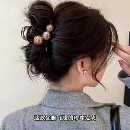 Korea Pearls Cross Hair Claws Crabs For Women Girls Sweet Hair Ornament Barrettes Hair Clips Hairpin Fashion Hair Accessories