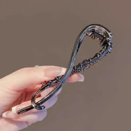 Fashion Rhinestone Banana Clip Hair Clasp Elegant Irregular Women Hair Clip Girl Claw Headdress Hair Accessories Korean Hairpin