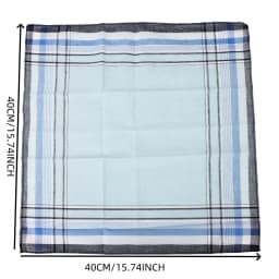12-Pack Pure Cotton Soft and Comfortable Handkerchiefs, Unisex Handkerchiefs, Wedding Season Gifts, Pocket Towels