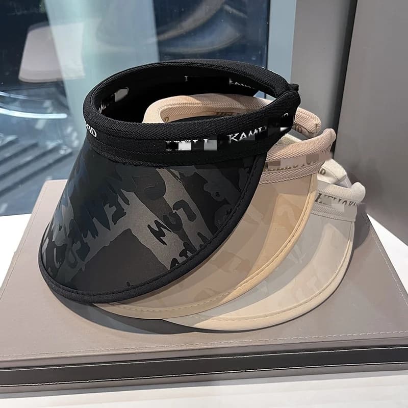 2025 Summer Large Brim Empty Top Sun Hat For Women Outdoor Cap Holiday Travel Seaside Protection Beach Visor Hats Bonnet