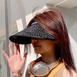 2025 Summer Large Brim Empty Top Sun Hat For Women Outdoor Cap Holiday Travel Seaside Protection Beach Visor Hats Bonnet
