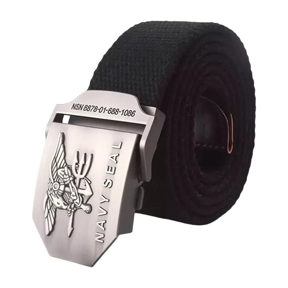 Men Army Military Canvas Belt Vintage NAVY SEAL Metal Buckle Luxury Jeans Belt Army Tactical Belts for Women Strap Male
