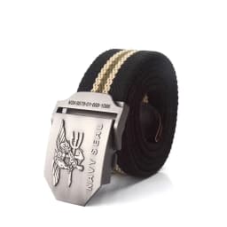 Men Army Military Canvas Belt Vintage NAVY SEAL Metal Buckle Luxury Jeans Belt Army Tactical Belts for Women Strap Male