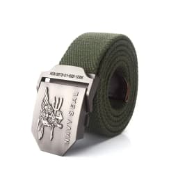 Men Army Military Canvas Belt Vintage NAVY SEAL Metal Buckle Luxury Jeans Belt Army Tactical Belts for Women Strap Male