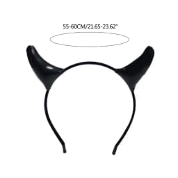 Unique Role Play Devil Hair Hoop Glitter Horn Headdress Halloween Headband