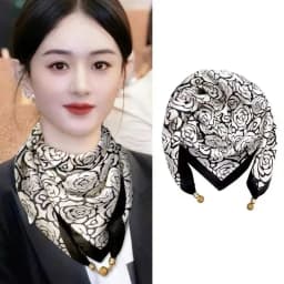 2025 Hot Magnetic Triangle Neck Protection Scarf For Women Cotton Linen Scarf High-end Neck Scarf Keep Warm High Quality