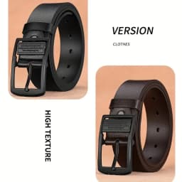 Leather Men's Belt Fashion Metal Alloy Pin Buckle Adult Luxury Brand Jeans Business Casual Waist Male Strap Brand