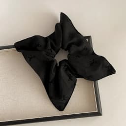 Bow Polka Dot Square Towel Large Intestine Hair Band High Sense Retro Headband Ball Head Rubber Band Hair Accessories Hair Band