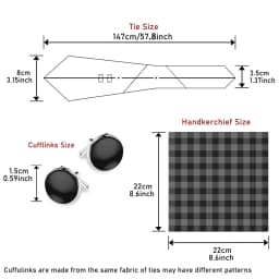 Fashion Brand Hot Sale Blue Plaid 8 cm Tie Pocket Squares Cufflink Set Necktie Men Wedding Accessories Fit Formal Party