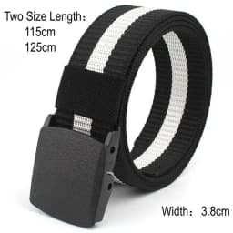 Men's Tactical Military Outdoor Combat Nylon Canvas Belt Buckle Strap Waistband