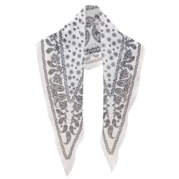 New Fashion Cashew Nut Silk Scarf Thin Bib Sunscreen Neckerchief Decoration High End Neck Clavicle Protection Spring Autumn