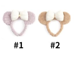 Cute 2026 Mouse Plush Headband Cartoon Face Wash Headwear Cosplay DIY Decoration Christmas Party Cloth Hair Band Adult/Children