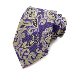 Luxury 8CM Mens Necktie Purple Color Stripes Floral Plaid Solid Dot Ties For Man Groom Neck Tie For Business Wedding Party
