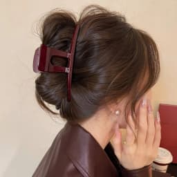 1PC Ancora Red Grab Clip Premium Sense New Clip Headdress Hair Clip Female Back of Head Large Shark Clip Hair Accessories