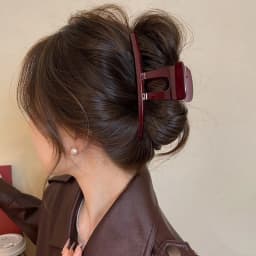 1PC Ancora Red Grab Clip Premium Sense New Clip Headdress Hair Clip Female Back of Head Large Shark Clip Hair Accessories