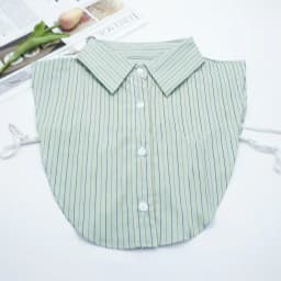 Fashion Stripes, Trendy Red, Blue, Green, Purple Series, Youthful and Energetic Style, Paired with Sweaters, Shirts, Fake Collar