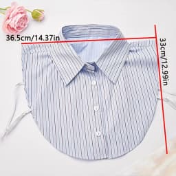 Fashion Stripes, Trendy Red, Blue, Green, Purple Series, Youthful and Energetic Style, Paired with Sweaters, Shirts, Fake Collar