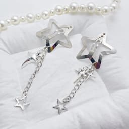 Star Hair Clips Cute Y2k Women's Accessories Durable Metal Glitter Snap Clips Hair Clips Star Bangs Clips Side Clips