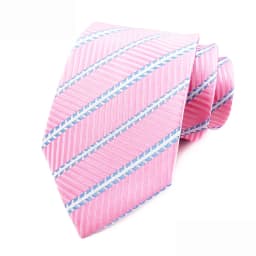 50 Colors Luxury 8CM Mens Necktie Pink Color Stripes Floral Plaid Solid Ties For Man Groom Neck Tie For Business Wedding Party