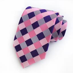 50 Colors Luxury 8CM Mens Necktie Pink Color Stripes Floral Plaid Solid Ties For Man Groom Neck Tie For Business Wedding Party