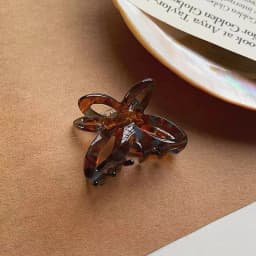 1PC High Color Value Romantic Spring Color Acetate Butterfly Grab Clip Temperament Aesthetic Hollow Bow Hair Clip Back of Head H