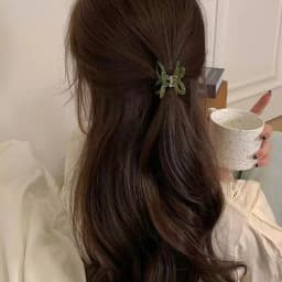 1PC High Color Value Romantic Spring Color Acetate Butterfly Grab Clip Temperament Aesthetic Hollow Bow Hair Clip Back of Head H
