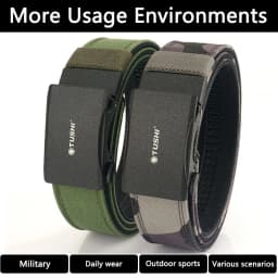 TUSHI New Military Belt for Men Sturdy Nylon Metal Automatic Buckle Police Duty Belt Tactical Outdoor Girdle IPSC Accessories
