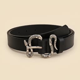Celebrity Snake Buckle Women's Belt for Simple Pants and Dress