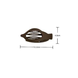 Large Plastic Hair Claw Clip Matte Color Hair Clamps Grab Hollowed Oval Geometric Barrettes Hairpin Women Hair Accessories