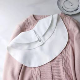 1/2Pcs Lady's Fake Collar Half Shirt Blouse Detachable Dickey False Collar Cute Lapel Round Collar for Women