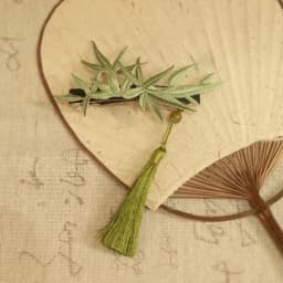 National Style Bamboo Leaf Tassel Hair Clip Womens Curly Hair Side Clip Hair Accessory