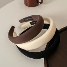 2024 New Solid Color Thick Sponge Hairband Women's Girls Elegant Head Band Makeup Face Wash Hair Hoop Fashion Hair Accessories