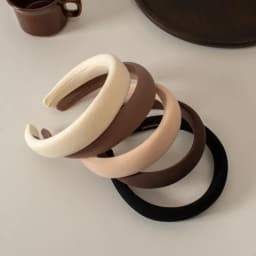 2024 New Solid Color Thick Sponge Hairband Women's Girls Elegant Head Band Makeup Face Wash Hair Hoop Fashion Hair Accessories