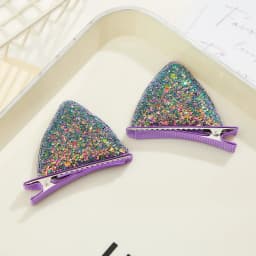 New Candy Colour Girls Hair Clips Cute Hundred Princess Cat Ears Duckbill Clip Cartoon Barrettes Headdress Hair Accessories