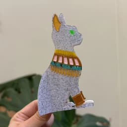 1pc New Personalized Egyptian Cat Acetic Acid Hair Puller, Cute European and American Cat Hair Clip and Accessories