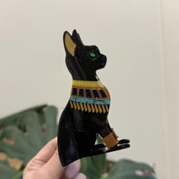 1pc New Personalized Egyptian Cat Acetic Acid Hair Puller, Cute European and American Cat Hair Clip and Accessories