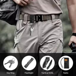 Multi Functional Tactical Belt Double Nylon Buckle Portable Belts Accessory Equipment Outdoor Sports Accessory Fixed Buckle