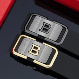 New Fashion Men's Belt Toothless Automatic Buckle Belt Alloy Letter Button for Business Fashion High Quality Men's Strap