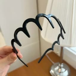Korean Women Hair Comb Non-Slip Headband Plastic U Shape Hairs Hoops Fixed Teeth Fluffy Top Hair Bands Headwear Hair Accessories
