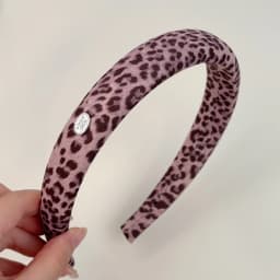 Sexy Pink Leopard Print Headband Hairclips Scrunchies High Quality Pink Purple PU Leather Leopard Hair Ties Barrettes Hair Claws